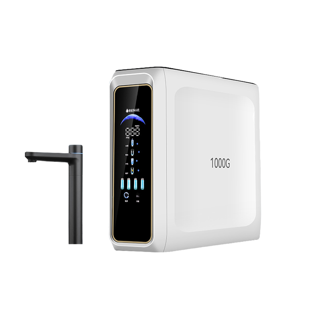 100 GPD Alkaline RO Water Purifier New Design Under-Sink Reverse Osmosis System Electric Powered for Household & Hotel Use