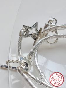 Bracelet chaîne serpent en argent sterling 925 tendance unisexe, cadeau plaqué argent 2025 - Product Image 5