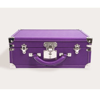 Boîte de montre violette Mini Focus emballage de coffre de montre en gros boîte à bijoux de voyage en cuir de luxe pour montre personnalisée