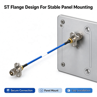Câble coaxial RF flexible durable 40 GHz, 2,92 mm femelle vers 2,92 mm femelle, avec connecteur ST à bride, pour système de communication et test micro-ondes