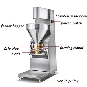 Máquina para hacer albóndigas rellenas automáticas industriales DE QDMECH con certificado CE - Product Image 3