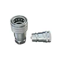Naiwo 1/2 "NPT coupleur hydraulique à connexion rapide en acier inoxydable ISO 7241-A mâle femelle raccords de tuyau à dégagement rapide