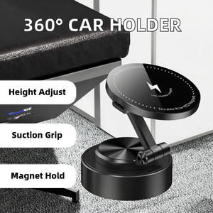 Support de téléphone pour lit avec rotation à 360 degrés, hauteur réglable, ventouse à adsorption sous vide, chargeur inclus, vente en gros d'usine - Product Image 2