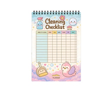 <span class=keywords><strong>Quaderno</strong></span> Planner Giornaliero A5 <span class=keywords><strong>da</strong></span> 50 Pagine Best-Seller con Copertina in Carta e Rilegatura a Spirale per Scrivere, <span class=keywords><strong>Colorare</strong></span> e Disegnare - Product Image 1