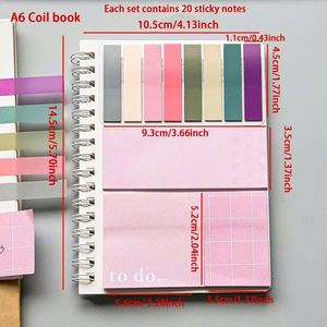 1 ud. Cuaderno Multifuncional de Hojas Sueltas con Espiral Suave, Etiquetas Adhesivas Multicolor, Personalizable, para Oficina, Regalo - Product Image 2
