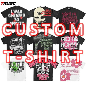 Camiseta de Hombre de Alta Calidad, 100% Algodón, Oversize, Gruesa, con Estampado Gráfico, Estilo Urbano, 300 g/m², Personalizada con Impresión DTG, Corte Recortado - Product Image 4