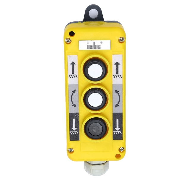 COP-3B Universal Remote Control with 3-Hole Button Box IP65 Plastic 1NO 10A Max. Current 220V Max. Voltage Switches
