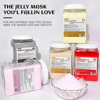 Masque facial en gelée de DNA de saumon PDRN 500g 650g à marque privée, réparateur, anti-âge, hydratant, en caoutchouc cristallin pour salon de beauté et SPA