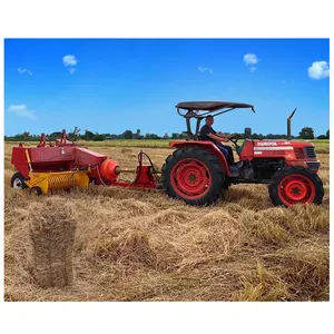 Walk behind tractor hay baler machine manual mini