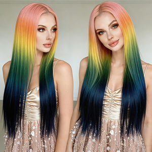 Lot de Cheveux Synthétiques Lisses en Gros, Fibre Résistante à la Chaleur, Double Trame, Sans Nœuds, 150g par Pièce, Qualité Salon, Direct Usine - Product Image 3