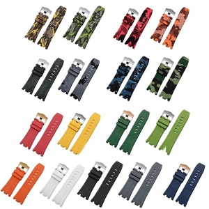 <span class=keywords><strong>2026</strong></span> カスタムロゴ 高品質 迷彩柄 ラバー時計バンド 28mm シリコン製時計ストラップ APウォッチ用 - Product Image 1