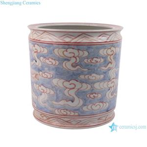 RZSX09-H Brûleur d'encens pinceau phénix rouge glaçure antique Jingdezhen Porcelaine - Product Image 3