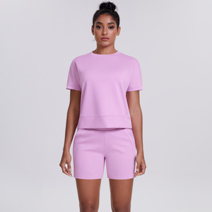 RUIQUWIN OEM femmes haute qualité casual lâche court respirant Yoga costume vêtements de sport pour les femmes 2 pièces ensembles - Product Image 2