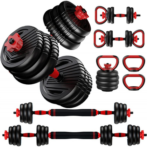 Adjustable <b>Dumbbell</b> Set Kettle Bell Barbell Three in One 40KG 50kg Barbell <b>Dumbbell</b> System Set for Home Gym Dumbell Set - Product Image 1
