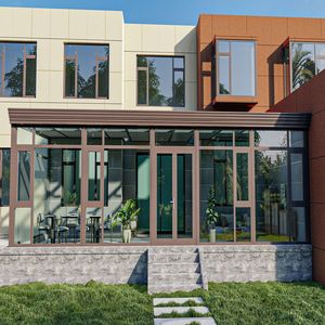 <span class=keywords><strong>Kit</strong></span> de véranda en aluminium <span class=keywords><strong>sur</strong></span> <span class=keywords><strong>mesure</strong></span> avec double vitrage en verre trempé, solarium 4 saisons, enclos de patio pour villa, cour arrière - Product Image 3