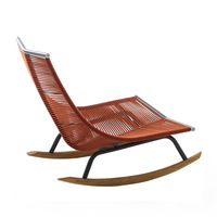 Canapé de jardin moderne d'extérieur, table basse de balcon, combinaison de chaises longues et balancelles pour jardin, cour et terrasse avec coussins