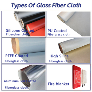 Nhà cung cấp tốt chống cháy chống cháy vải cuộn PU bọc vải sợi thủy tinh cho chăn lửa - Product Image 2