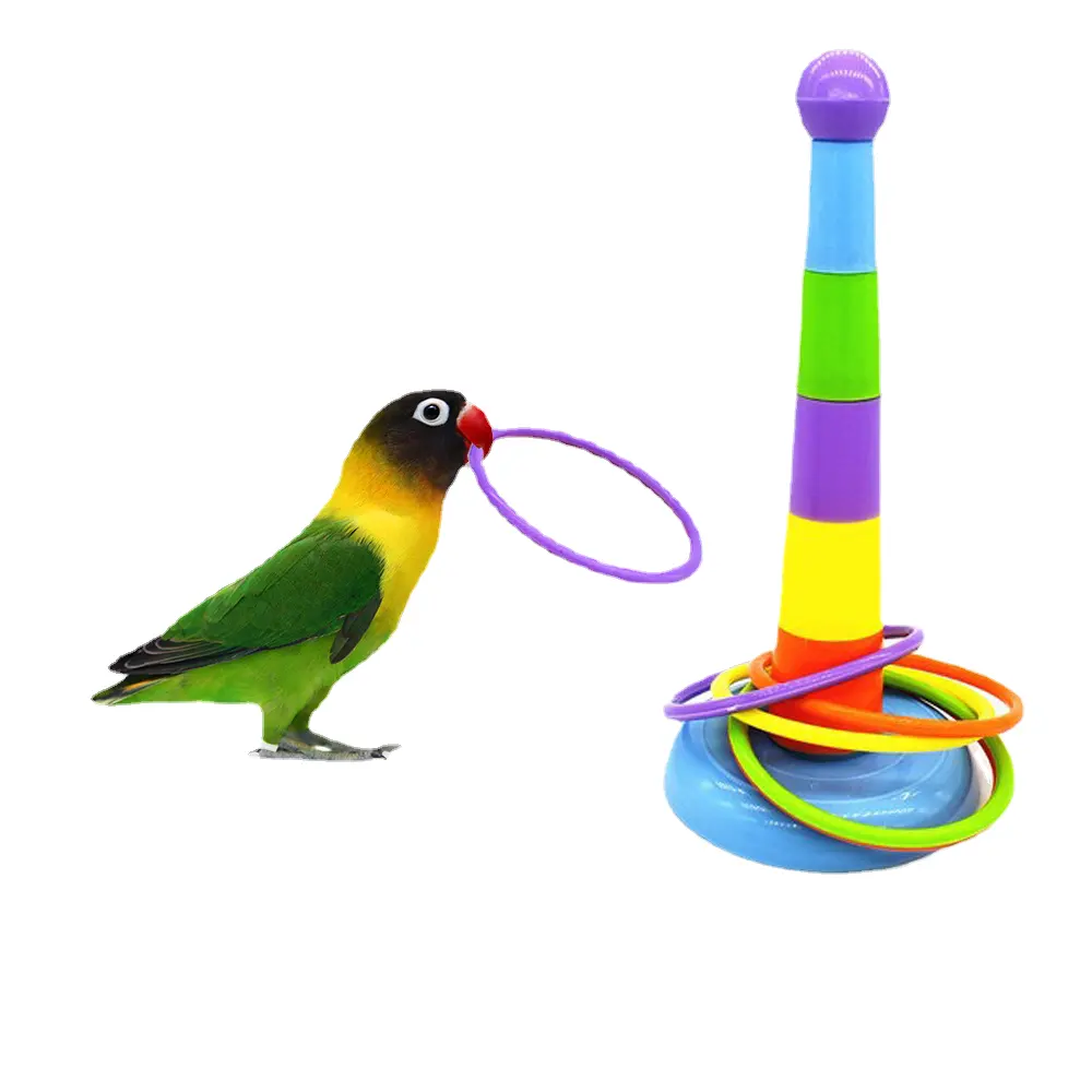 Puzzle Toy Ring Training Interactive Intelligence starling Development Pet Bird