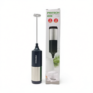 Espumador de leche eléctrico Pritech de 2 velocidades y 300W, batidor de café portátil de acero inoxidable para preparar Latte Art - Product Image 2