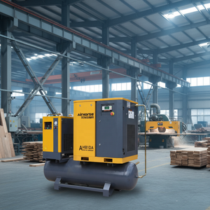 ضاغط هواء لولبي 3 في 1 من إير هورس مع مجفف هواء وخزان صناعي بقوة 7 حصان و10 حصان و15 حصان و20 حصان، ضاغط هواء لولبي متكامل - Product Image 2