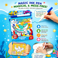 Service d'impression de livres de coloriage personnalisés OEM, livre de coloriage à l'encre magique pour enfants avec stylo, fabricant de livres d'activités personnalisés