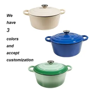 Enameled Cast Iron Cookware Casserole With Enamel Coating Cast Iron Pots For Sale