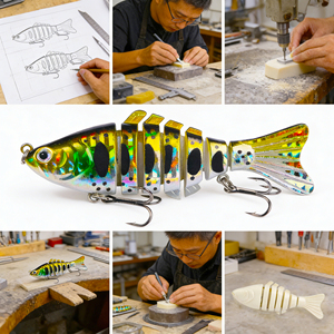 เหยื่อปลอมแบบแข็ง ABS ขนาด 10 ซม. น้ำหนัก 15.6 กรัม ขายส่ง เหยื่อปลอมแบบหลายข้อต่อ คุณภาพดี<span class=keywords><strong>ที่</strong></span>สุด สำหรับตก<span class=keywords><strong>ปลา</strong></span>ในแม่น้ำและทะเล - Product Image 2