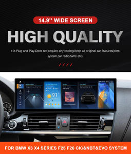 Per <span class=keywords><strong>BMW</strong></span> X3 X4 <span class=keywords><strong>F25</strong></span> F26 (2014-2017) 14.9 "Android 14 4GB 64GB Snapdragon 8 Core Autoradio Stereo GPS con DSP e amplificatore - Product Image 2