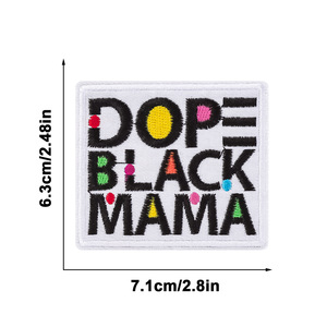 Patch brodé personnalisé thermocollant Dope Dog <span class=keywords><strong>Mama</strong></span> pour vêtements, casquettes de camionneur, sacs et <span class=keywords><strong>jeans</strong></span> - Product Image 3