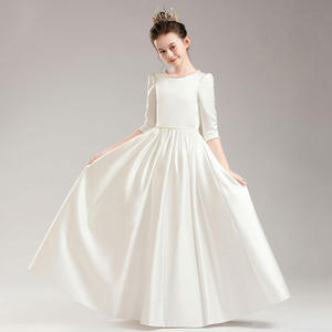 <span class=keywords><strong>Vestido</strong></span> de Comunión para Niñas, Diseño de Alta Calidad, Estilo Simple, <span class=keywords><strong>Vestido</strong></span> de Fiesta Infantil, Largo hasta el Suelo, Vestidos de Niña de las Flores - Product Image 5