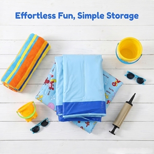 Piscina Inflable Rectangular para Niños, de PVC, Resistente y Ecológica, Ligera y Portátil para el Hogar, Marca Marazual - Product Image 5