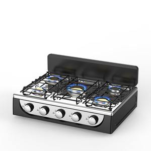 Venta de fábrica Aplicaciones de cocina Cocina de gas de acero inoxidable OEM Estufa de gas de <span class=keywords><strong>5</strong></span> quemadores - Product Image 6