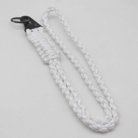 Cordon en paracorde robuste 550 tressé |   Sangle de cou tactique en paracorde tressé avec mousqueton pour clés, couleur personnalisable