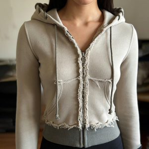 ชุดเซ็ทฮู้ดดี้และกางเกงจ็อกเกอร์ผ้าฟลีซสำหรับผู้หญิง 2 ชิ้น ระบายอากาศได้ดี สกรีนโลโก้ได้ ใส่สบายๆ สำหรับชุดลำลอง - Product Image 3