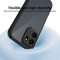 Coque pour OnePlus Nord CE6 5G Version Globale, Ultra Fine, Cadre en TPU Souple, Dos en PC Noir Mat Transparent, Protection Antichoc pour Téléphone