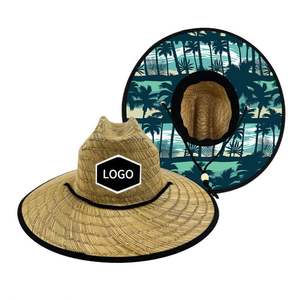 Sombrero de Paja Natural de Alta Calidad al por Mayor, Sombrero de Vaquero Flexible, Personalizado, Protección Solar Tropical, para Salvavidas, Playa, Viajes, Pesca, Esquí - Product Image 3