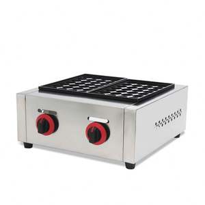 Machine alimentaire commerciale pour snacks, 2 têtes, gaz, poisson, <span class=keywords><strong>seiche</strong></span>, Takoyaki, Grill/oeuf - Product Image 5