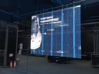 Écran LED transparent en verre pour intérieur, petit pas de pixel P3.9, ABXLED