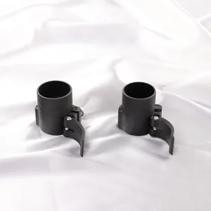 High Gloss Finish 40mm Custom Carbon Fiber Bent Tube Pipe Telescopic Pole Connectors