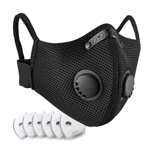 Wholesale custom outdoor sports hiking riding anti dust masks breathable adjustable mesh cycling mask