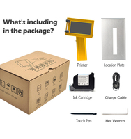 Imprimante portable manuelle intelligente personnalisée 12,7 mm à séchage rapide pour codes-barres, logos, dates et codes de lots sur tuyaux