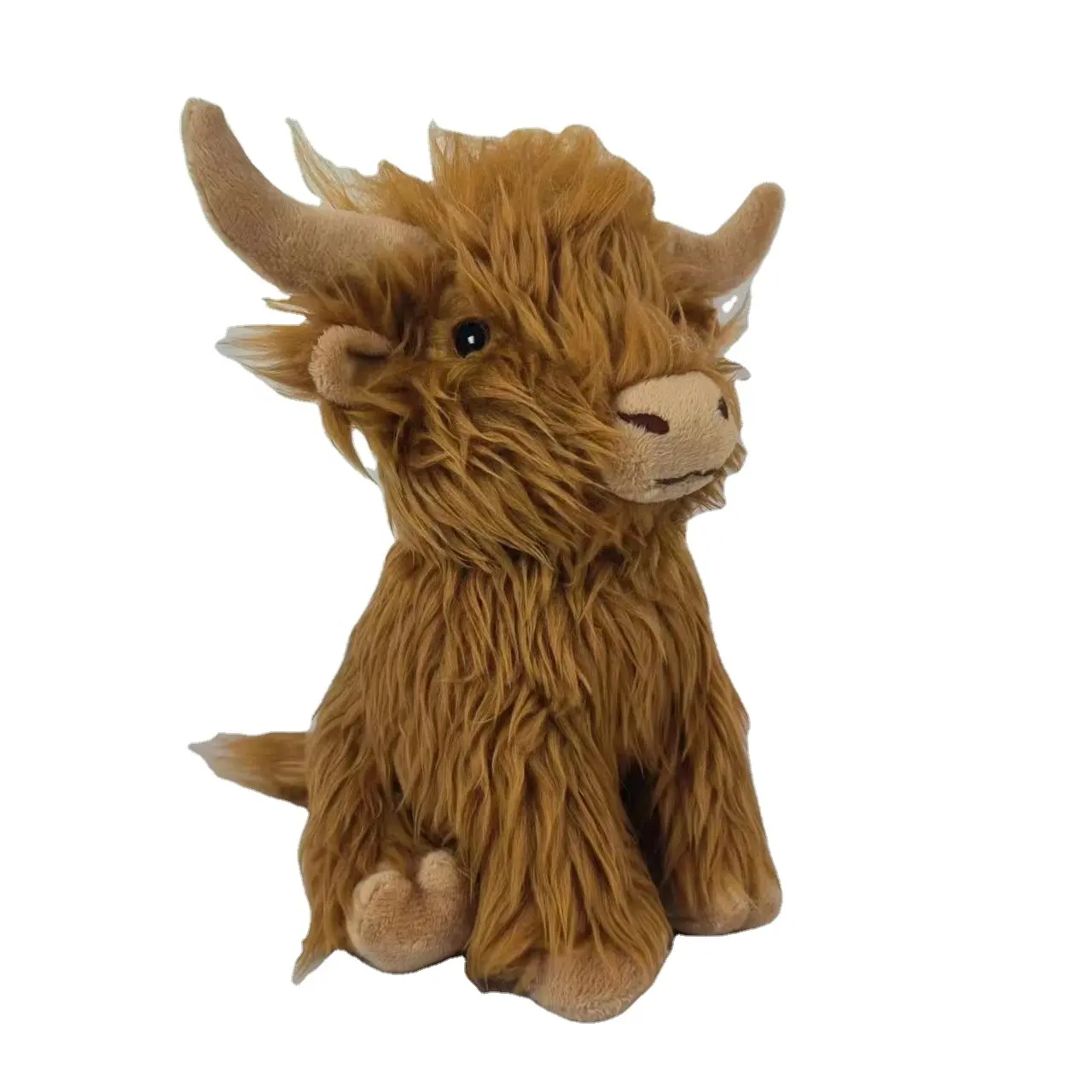 Animal Wholesale New Design Custom Long Hair Cattle Yak Plush Toy Cute Soft Stuffed Animal Hot Sale