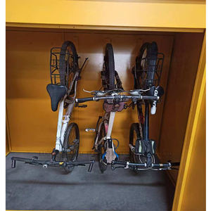 Casier à vélos vertical double <span class=keywords><strong>porte</strong></span> imperméable pour extérieur, en acier métallique, rangement pour vélos, armoire verrouillable, meuble, placard intérieur - Product Image 5