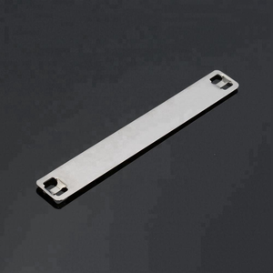 Plaque marqueur pour câble électrique, 9.5mm x 89mm, Type 316, en acier inoxydable - Product Image 1