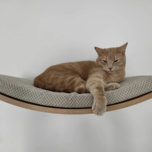 Muebles de madera cómodos, estante para gatos montado en la pared, estantes de pared para gatos y perchas para dormir - Product Image 3