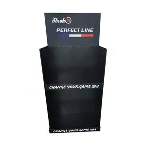 Soporte de papel de cartón POP personalizado Soporte de estante de exhibición de <span class=keywords><strong>piso</strong></span> de cartón promocional plegable - Product Image 4