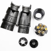 7Pin Remorquage Prise Électrique Adaptateur En Aluminium Prise 12N Type Pour Remorque De Voiture de L'UE