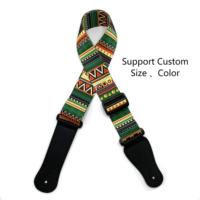 Vente chaude Personnalisé 50mm En Plastique Polyester Sangle De Guitare Impression Par Transfert Thermique Matériel De Haute Qualité