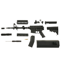 Modèle de pistolet d'assemblage M4A1 Ar15 Ar18 Noir 1:3 Modèle de pistolet en métal Pistolet de sécurité Jouet miniature