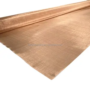 Pure Copper Wire Mesh Screen Fabric For EMF RF Shielding Faraday Cage